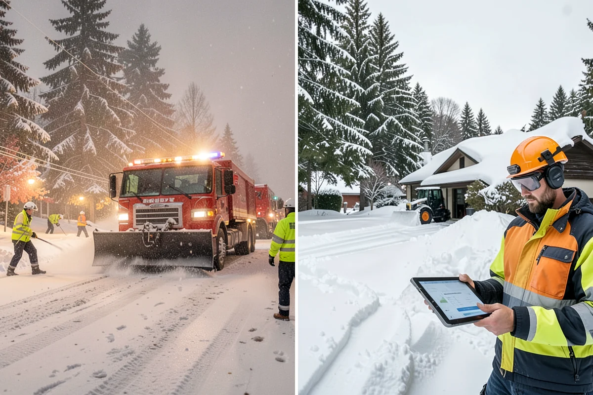 Blizzard Response in Hunts Point, King County, WA - Monitor NWS and mountain forecasts and stage equipment