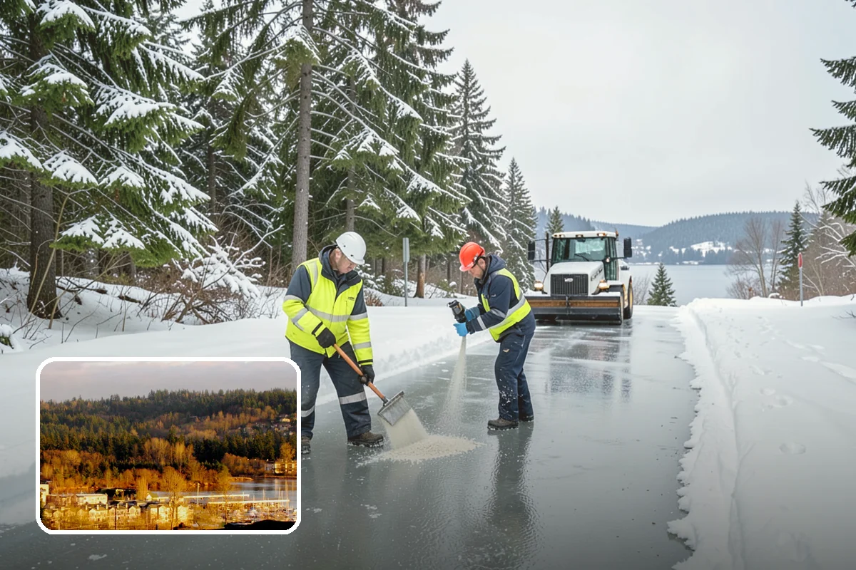 Blizzard Response in Kenmore, King County, WA - Crews pre-staged before the storm hits