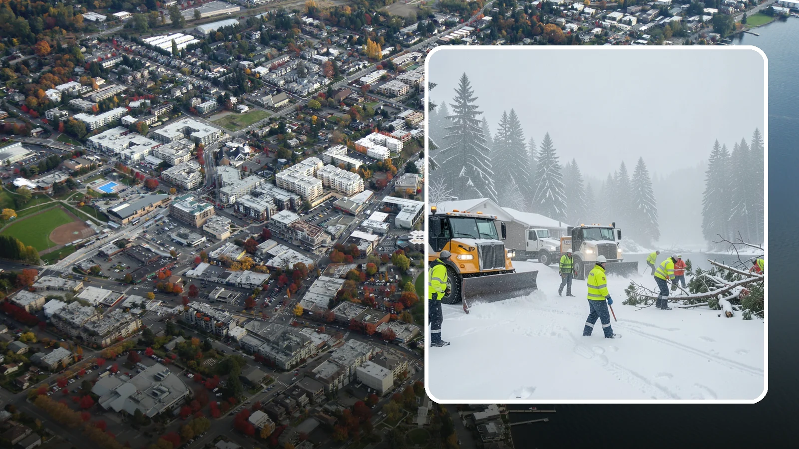 Blizzard Response in Kirkland, King County, WA - When a rare Western Washington blizzard shuts down Puget Sound lowlands, our crews mobilize immediately to keep your property...