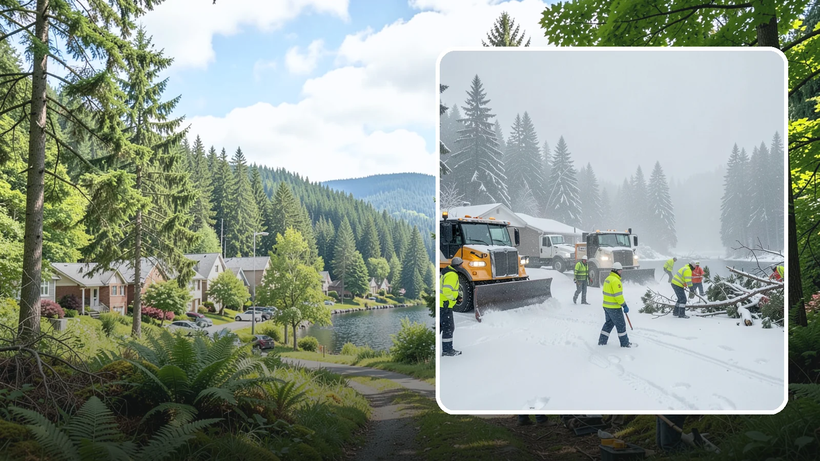 Blizzard Response in Lake Forest Park, King County, WA - When a rare Western Washington blizzard shuts down Puget Sound lowlands, our crews mobilize immediately to keep your property...