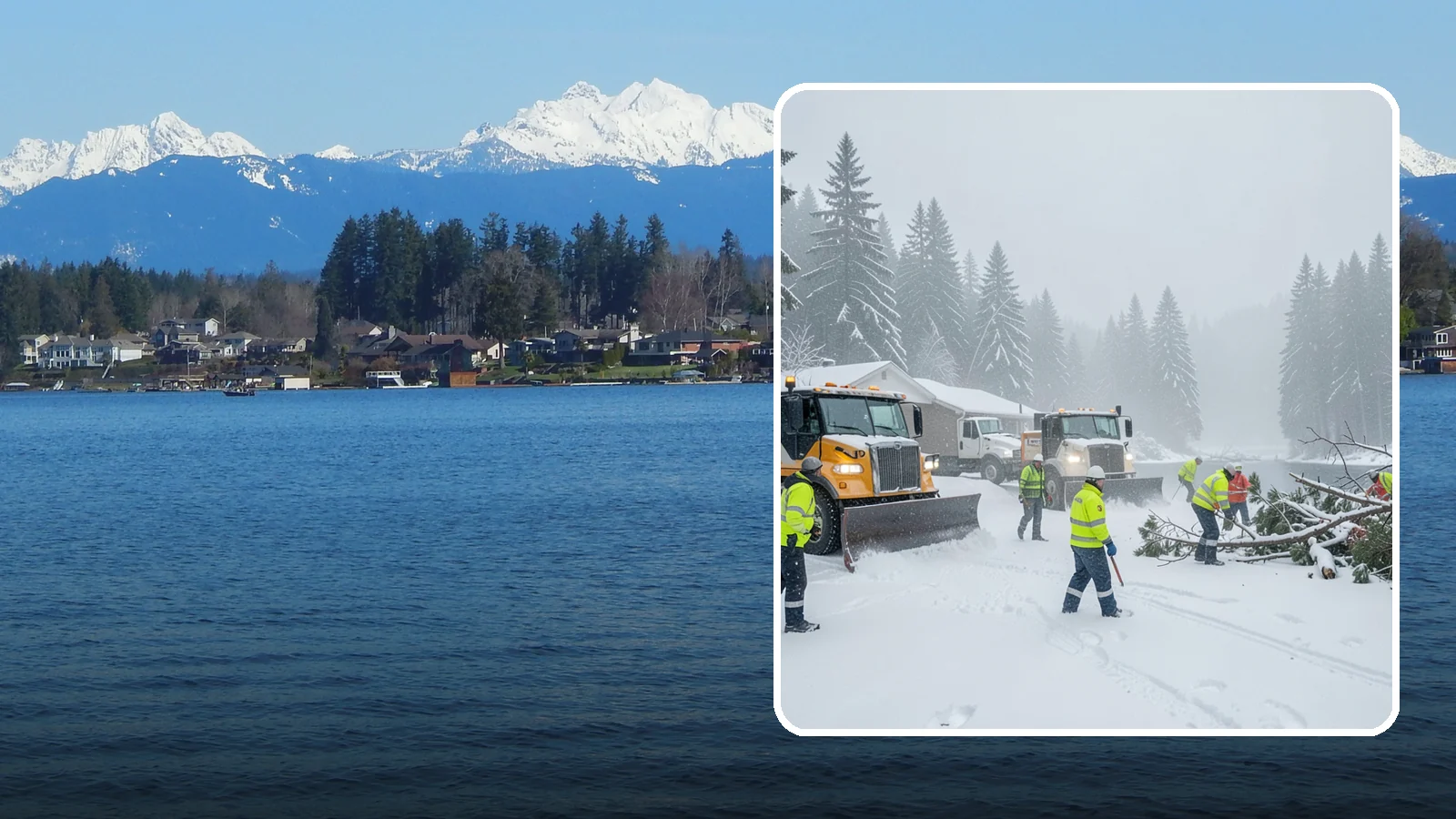 Blizzard Response in Lake Stevens, Snohomish County, WA - When a rare Western Washington blizzard shuts down Puget Sound lowlands, our crews mobilize immediately to keep your property...