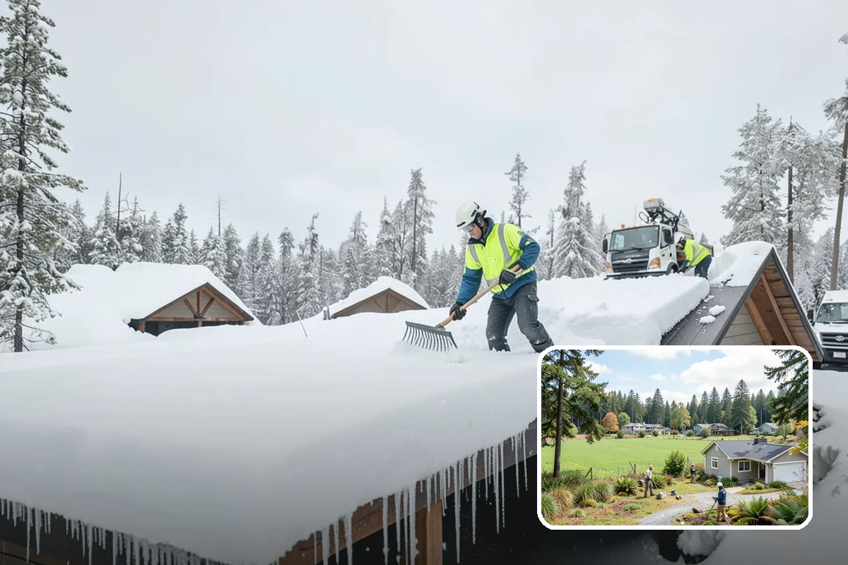 Blizzard Response in Lyman, Skagit County, WA - Crews pre-staged before the storm hits