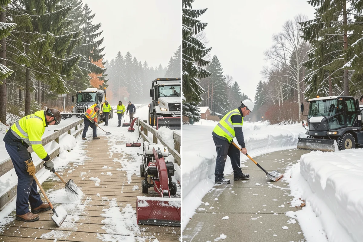 Blizzard Response in Lynnwood, Snohomish County, WA - Monitor NWS and mountain forecasts and stage equipment