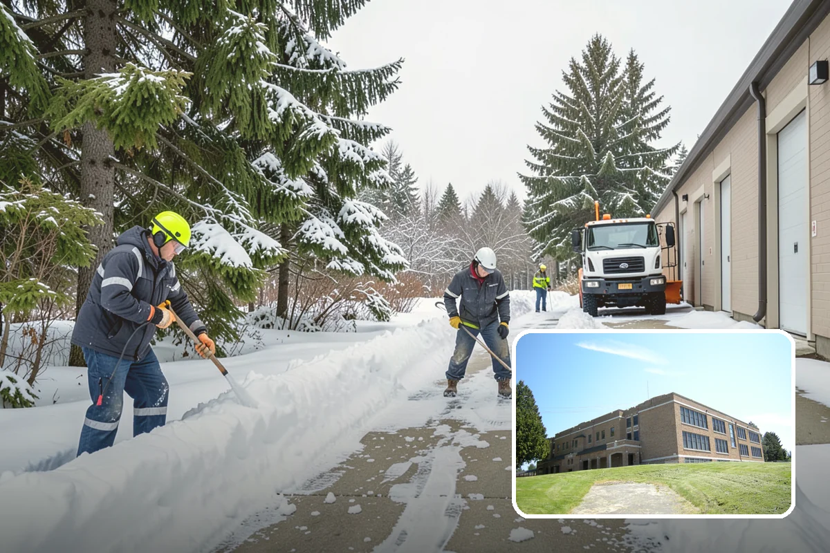 Blizzard Response in Maple Valley, King County, WA - Crews pre-staged before the storm hits