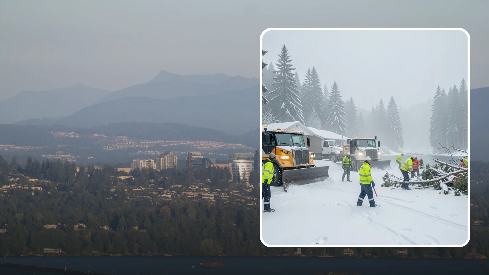 Blizzard Response in Medina, King County, WA - When a rare Western Washington blizzard shuts down Puget Sound lowlands, our crews mobilize immediately to keep your property...