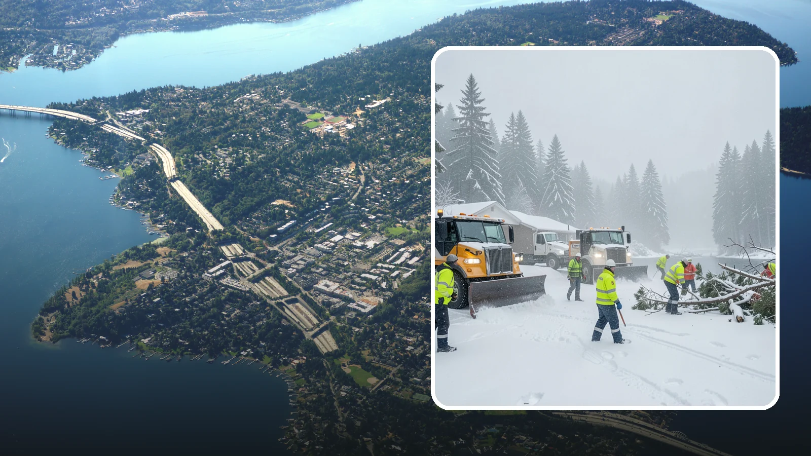 Blizzard Response in Mercer Island, King County, WA - When a rare Western Washington blizzard shuts down Puget Sound lowlands, our crews mobilize immediately to keep your property...