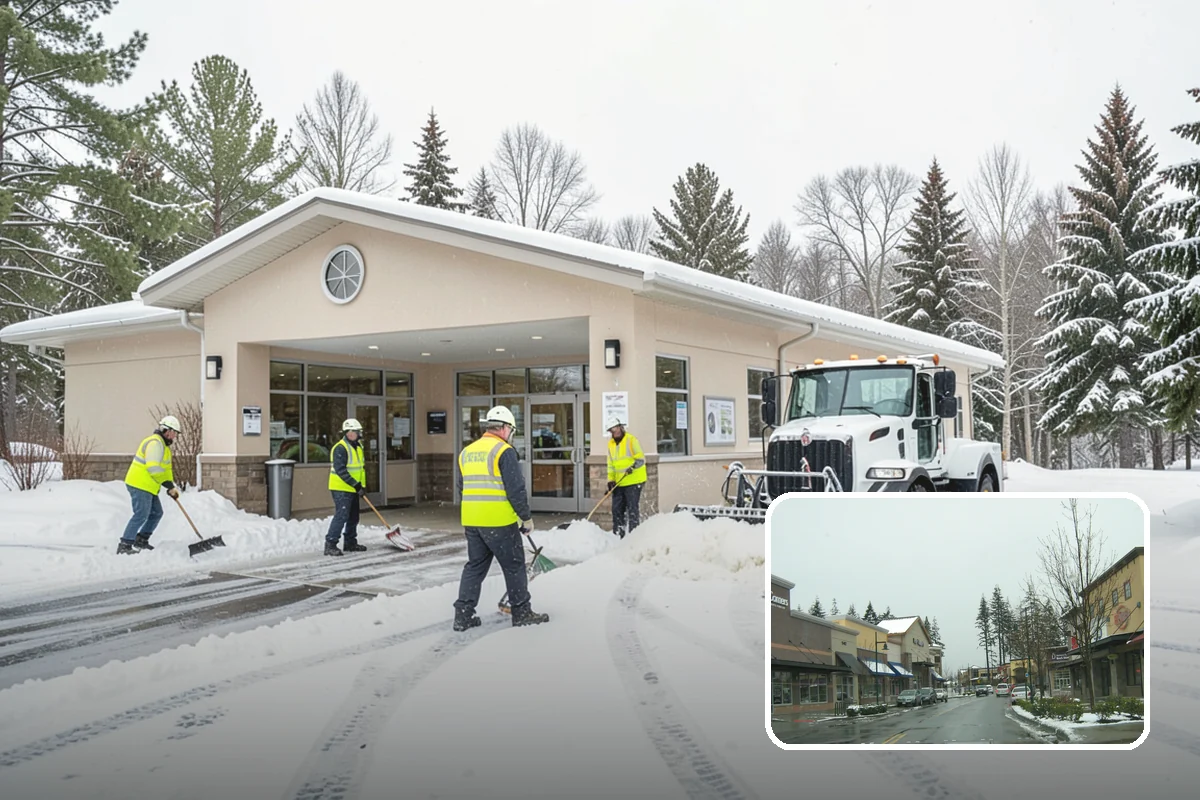 Blizzard Response in Mill Creek, Snohomish County, WA - Crews pre-staged before the storm hits