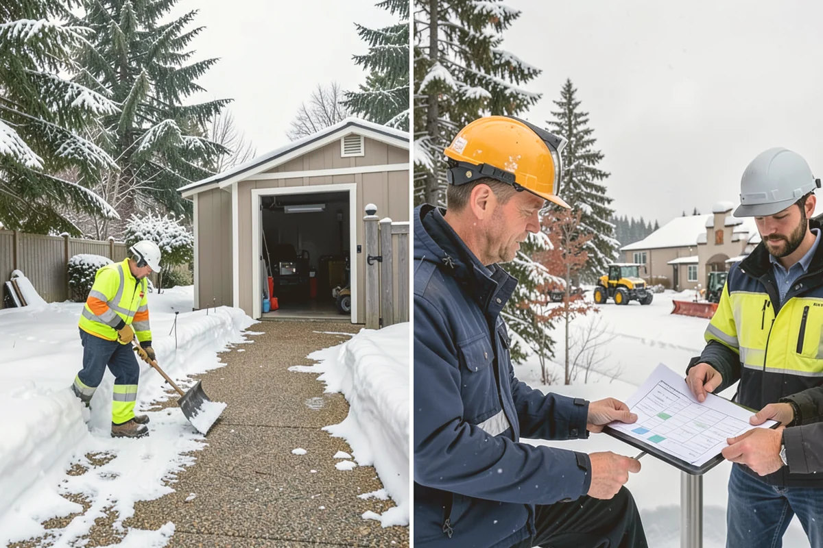 Blizzard Response in Milton, King County, WA - Monitor NWS and mountain forecasts and stage equipment