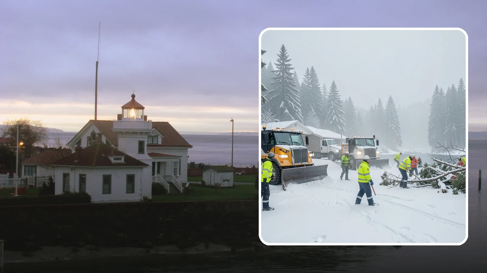 Blizzard Response in Mukilteo, Snohomish County, WA - When a rare Western Washington blizzard shuts down Puget Sound lowlands, our crews mobilize immediately to keep your property...