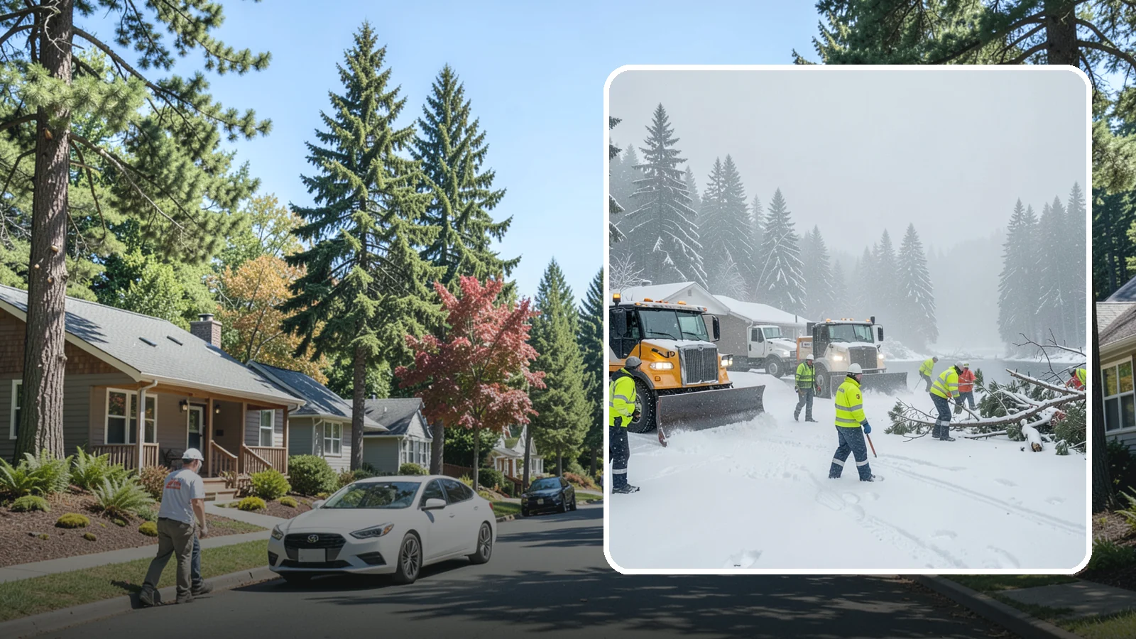 Blizzard Response in Orting, Pierce County, WA - When a rare Western Washington blizzard shuts down Puget Sound lowlands, our crews mobilize immediately to keep your property...