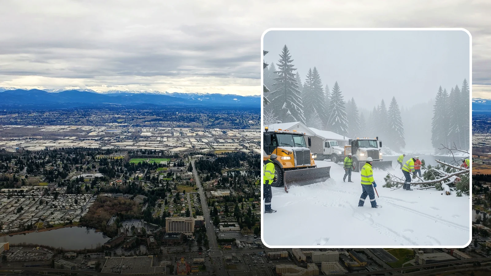 Blizzard Response in SeaTac, King County, WA - When a rare Western Washington blizzard shuts down Puget Sound lowlands, our crews mobilize immediately to keep your property...