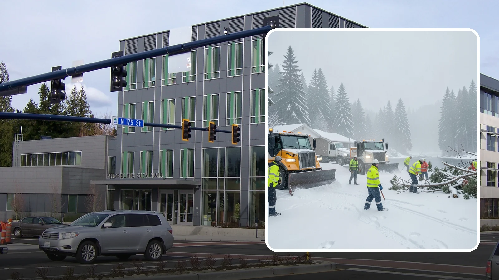 Blizzard Response in Shoreline, King County, WA - When a rare Western Washington blizzard shuts down Puget Sound lowlands, our crews mobilize immediately to keep your property...