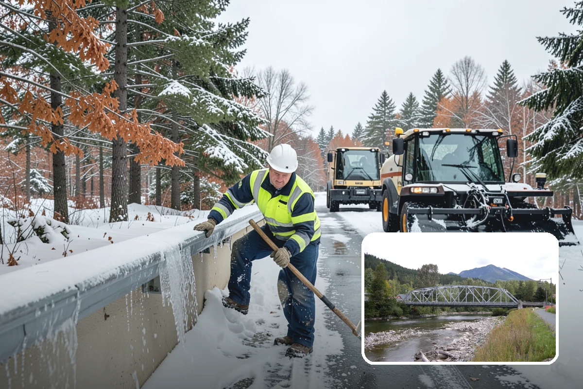 Blizzard Response in Skykomish, King County, WA - Crews pre-staged before the storm hits