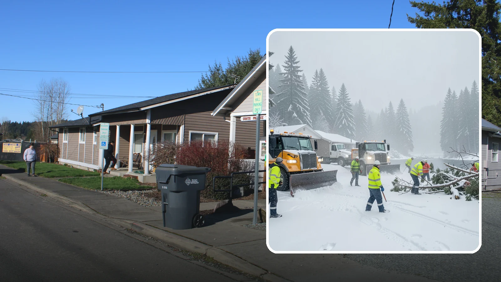 Blizzard Response in South Prairie, Pierce County, WA - When a rare Western Washington blizzard shuts down Puget Sound lowlands, our crews mobilize immediately to keep your property...