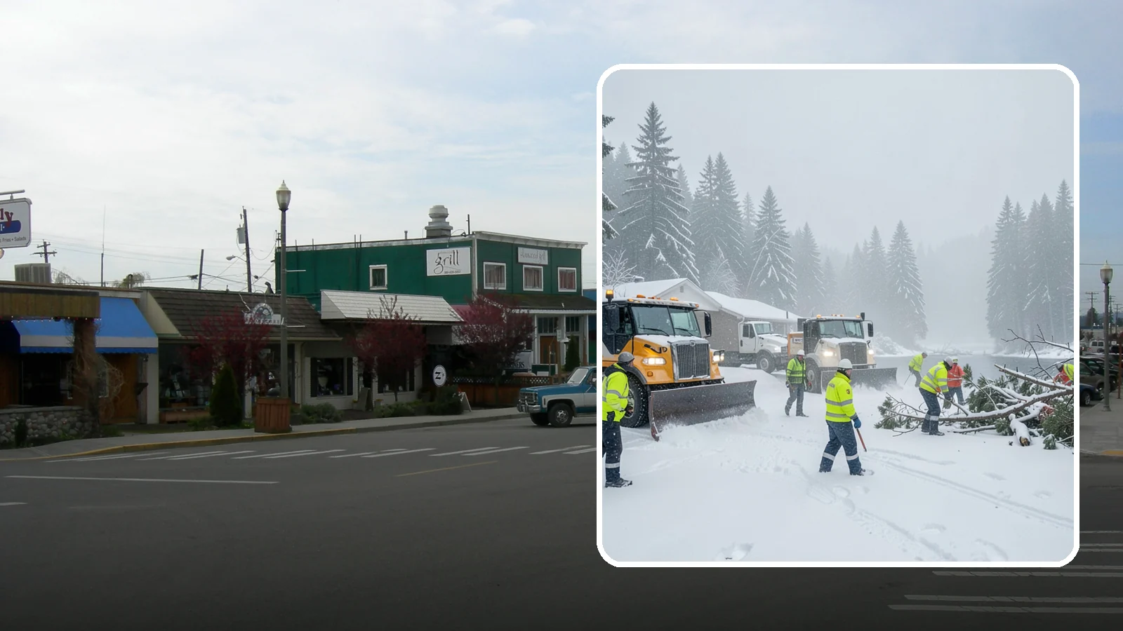 Blizzard Response in Stanwood, Snohomish County, WA - When a rare Western Washington blizzard shuts down Puget Sound lowlands, our crews mobilize immediately to keep your property...