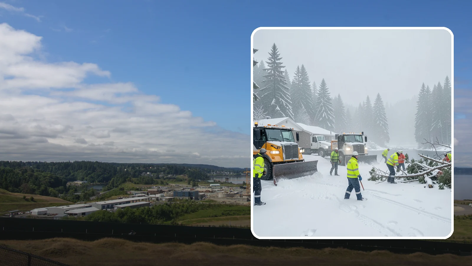 Blizzard Response in University Place, Pierce County, WA - When a rare Western Washington blizzard shuts down Puget Sound lowlands, our crews mobilize immediately to keep your property...