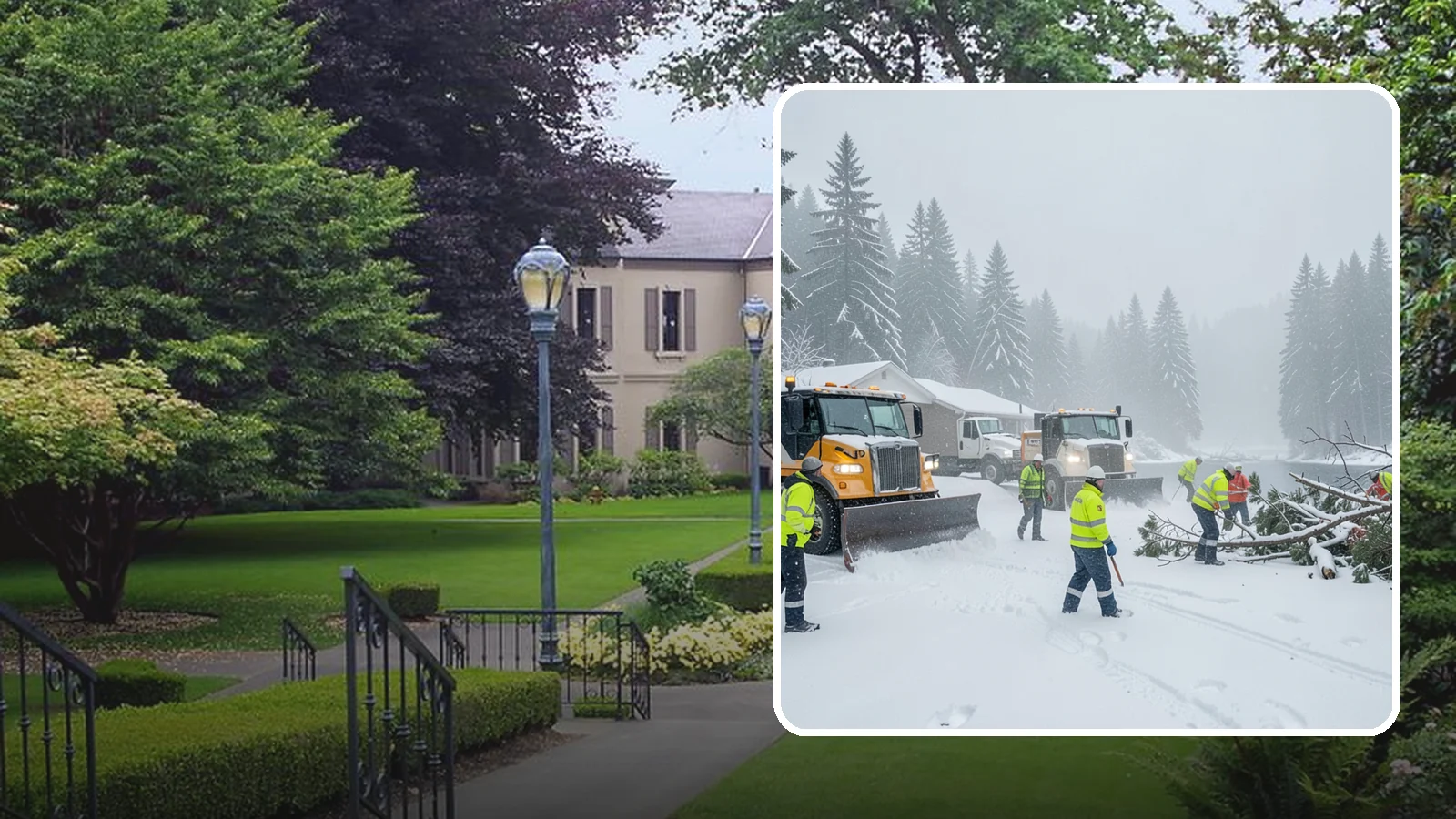 Blizzard Response in Woodinville, King County, WA - When a rare Western Washington blizzard shuts down Puget Sound lowlands, our crews mobilize immediately to keep your property...