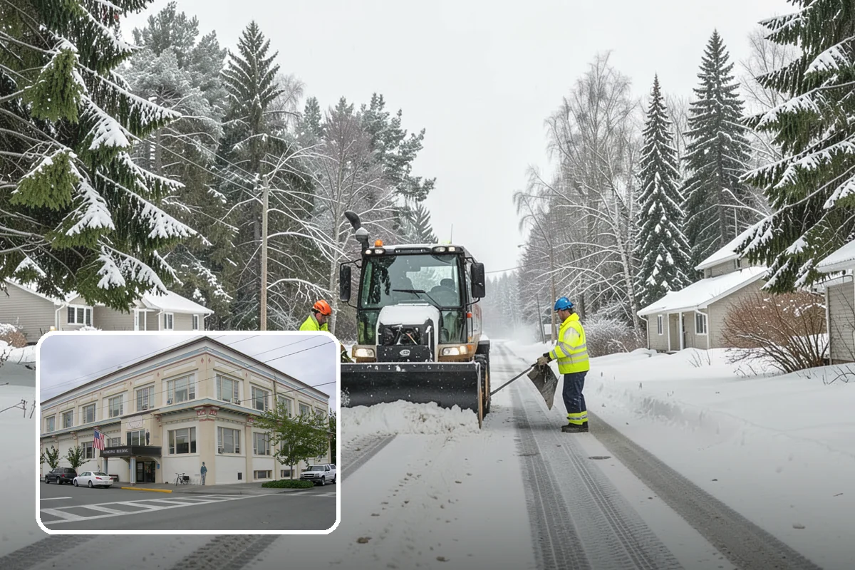 Boardwalk Snow Clearing in Anacortes, Skagit County, WA - Protects wood and composite decking from blade damage