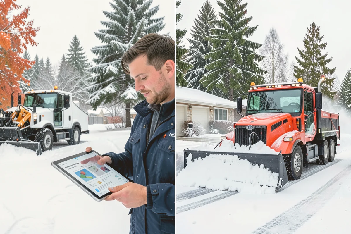 Boardwalk Snow Clearing in Bothell, King County, WA - Clear the boardwalk by hand with poly-edge tools