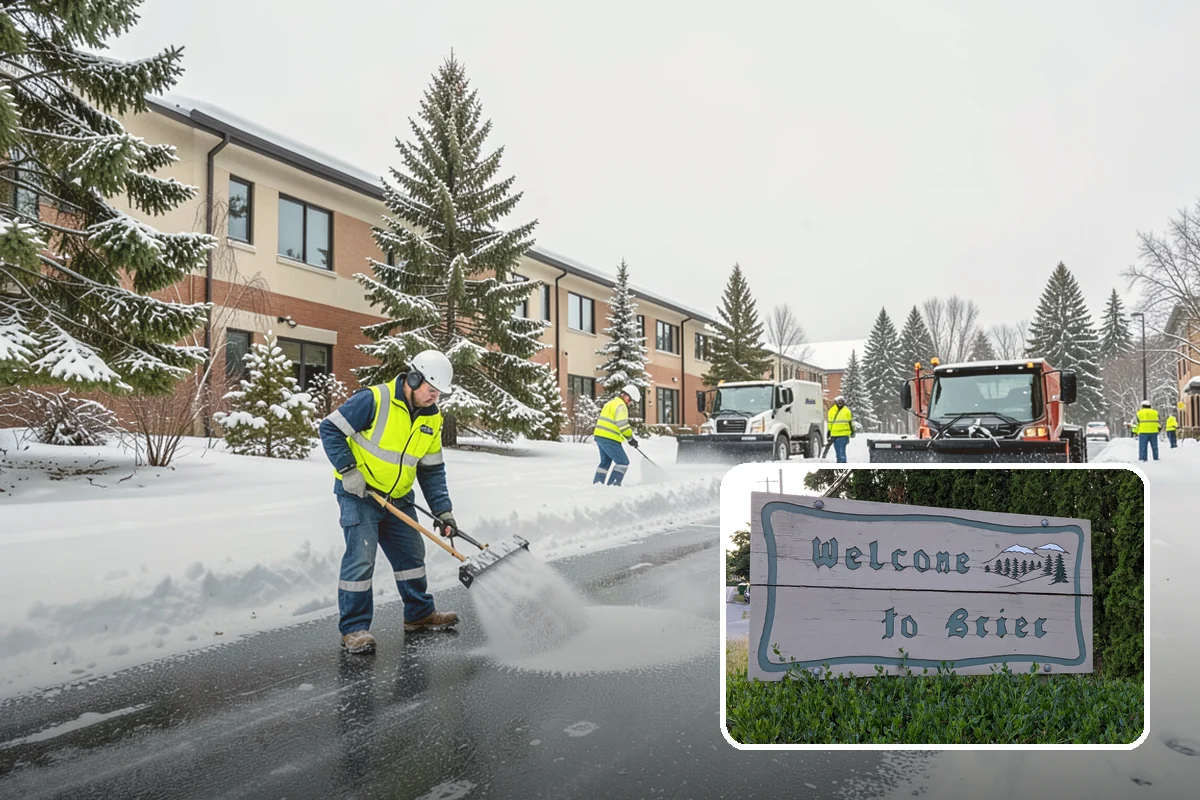 Boardwalk Snow Clearing in Brier, Snohomish County, WA - Protects wood and composite decking from blade damage
