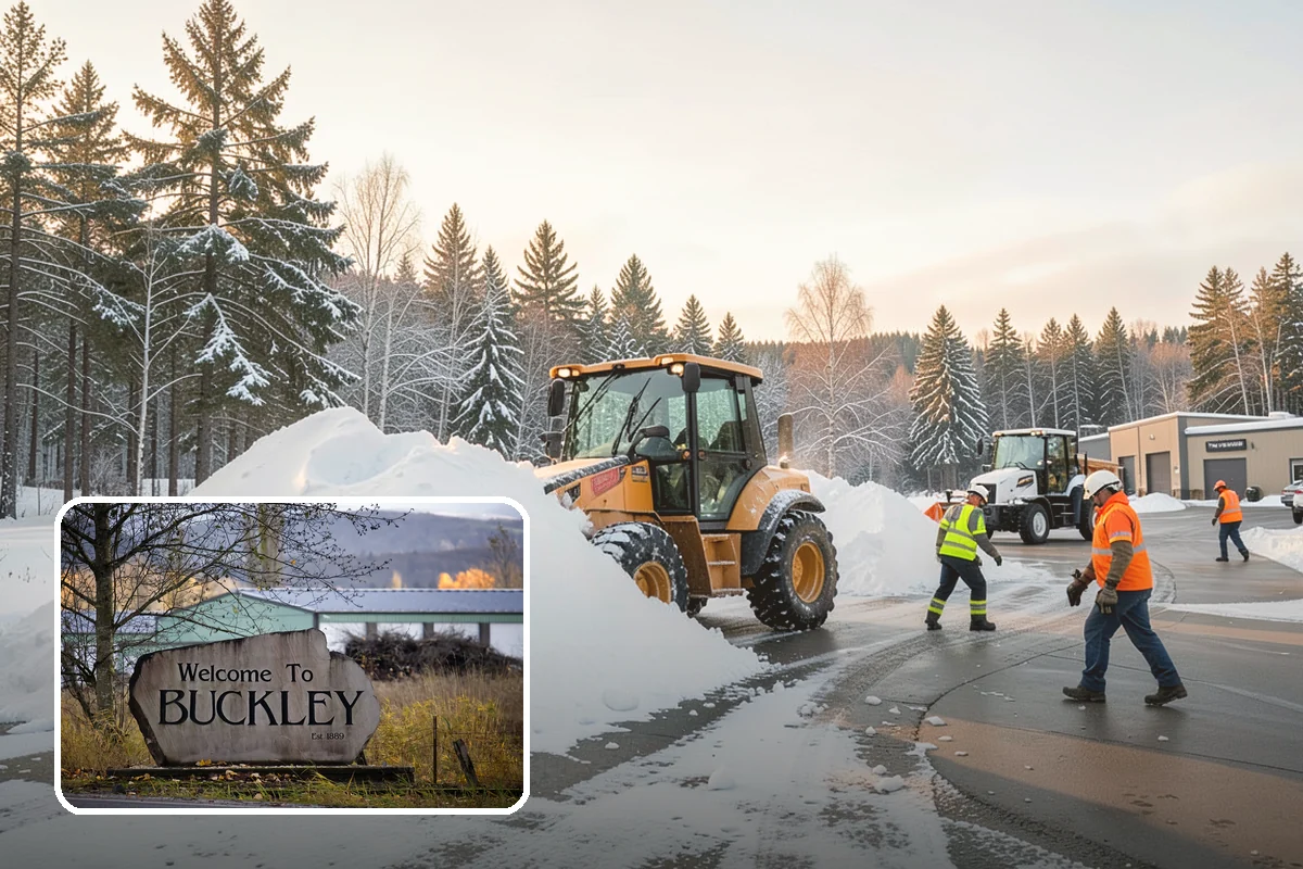 Boardwalk Snow Clearing in Buckley, Pierce County, WA - Protects wood and composite decking from blade damage