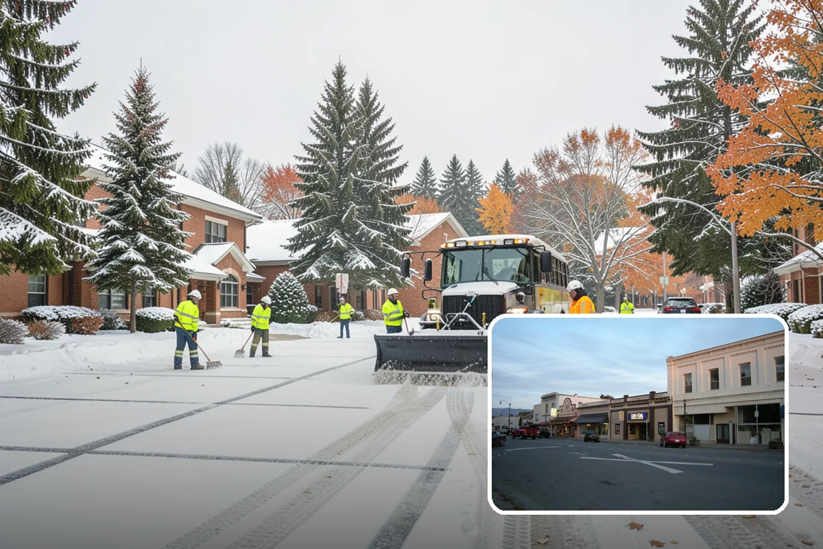 Boardwalk Snow Clearing in Burlington, Skagit County, WA - Protects wood and composite decking from blade damage