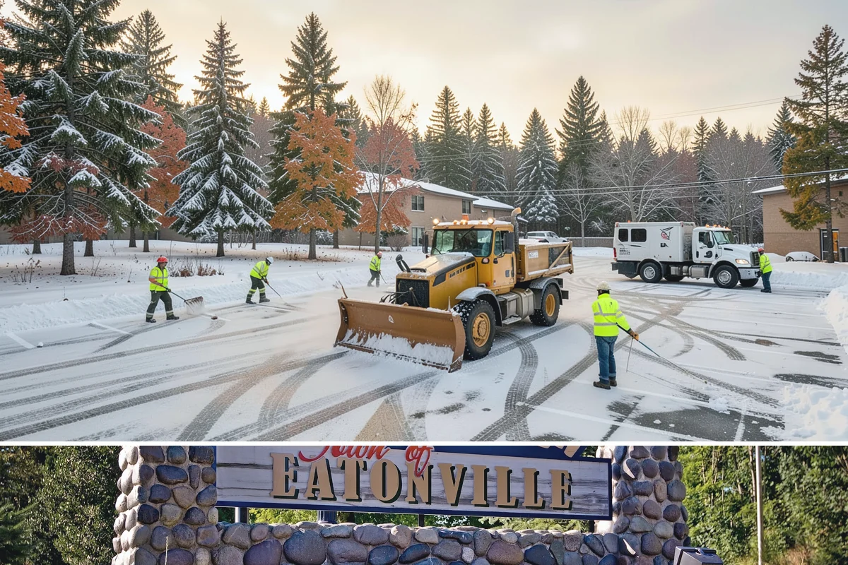 Boardwalk Snow Clearing in Eatonville, Pierce County, WA - Clear boardwalks promptly during each freeze, as waterfront humidity keeps them icy through the December-to-February cold spells.