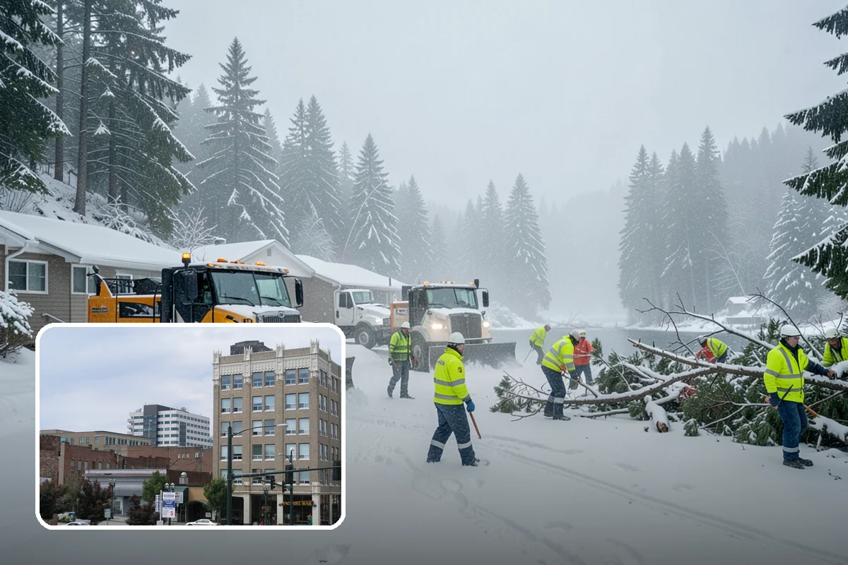 Boardwalk Snow Clearing in Everett, Snohomish County, WA - Protects wood and composite decking from blade damage