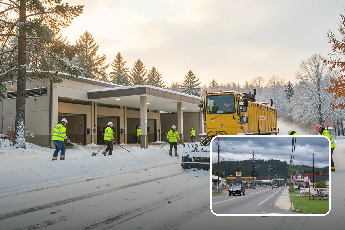 Boardwalk Snow Clearing in Granite Falls, Snohomish County, WA - Protects wood and composite decking from blade damage