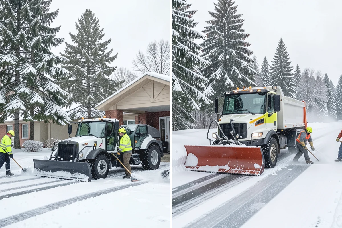 Boardwalk Snow Clearing in Hamilton, Skagit County, WA - Clear the boardwalk by hand with poly-edge tools
