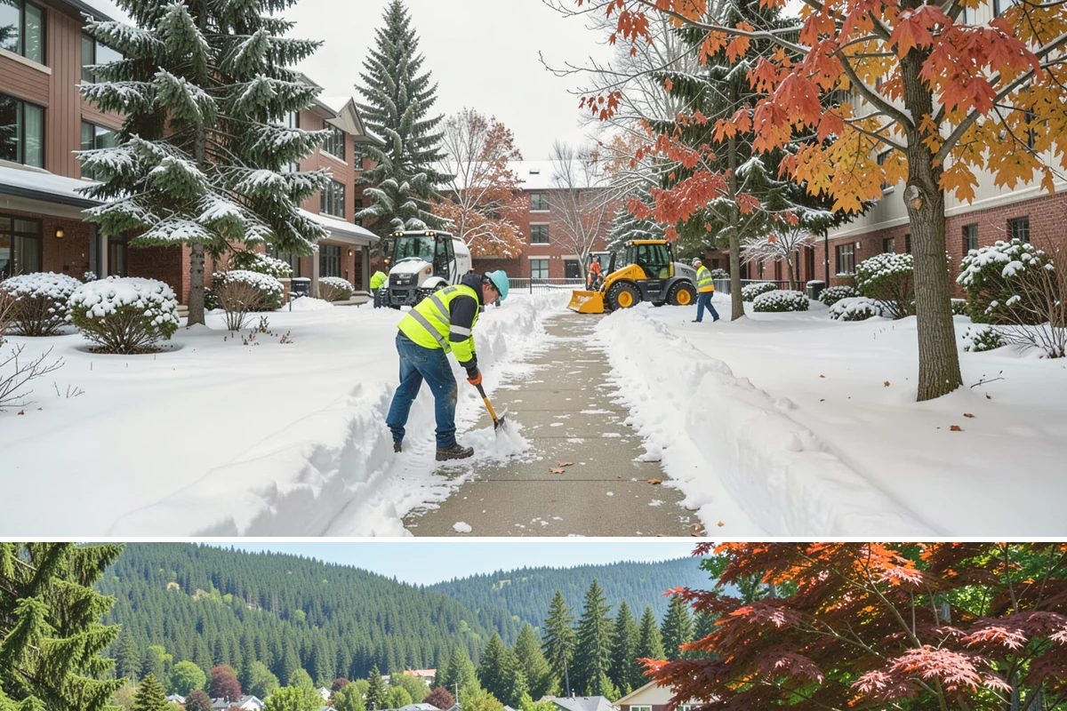 Boardwalk Snow Clearing in Index, Snohomish County, WA - Clear boardwalks promptly during each freeze, as waterfront humidity keeps them icy through the December-to-February cold spells.