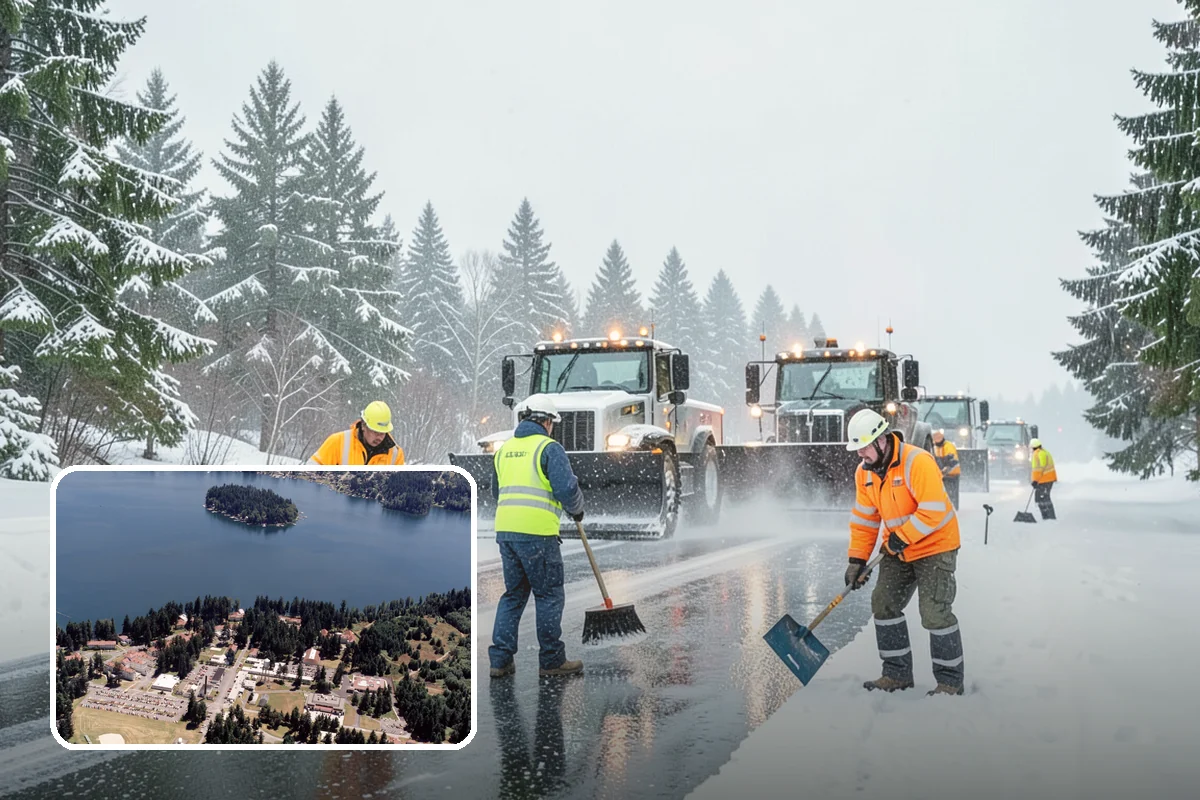 Boardwalk Snow Clearing in Lakewood, Pierce County, WA - Protects wood and composite decking from blade damage