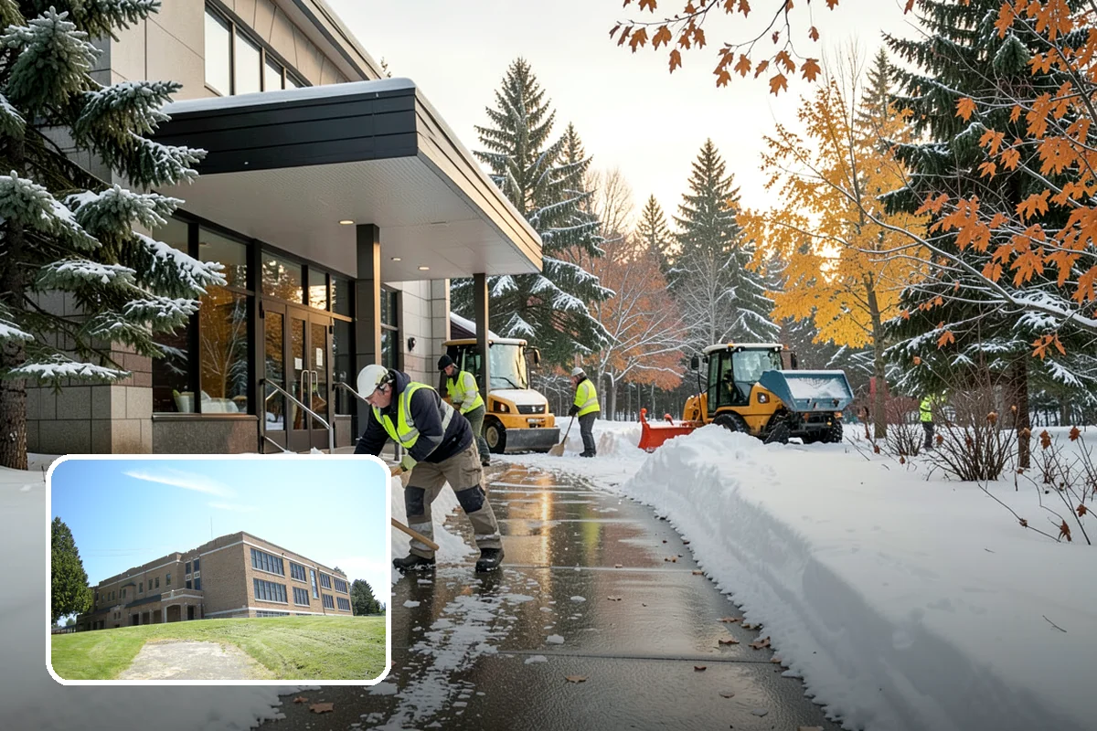 Boardwalk Snow Clearing in Maple Valley, King County, WA - Protects wood and composite decking from blade damage