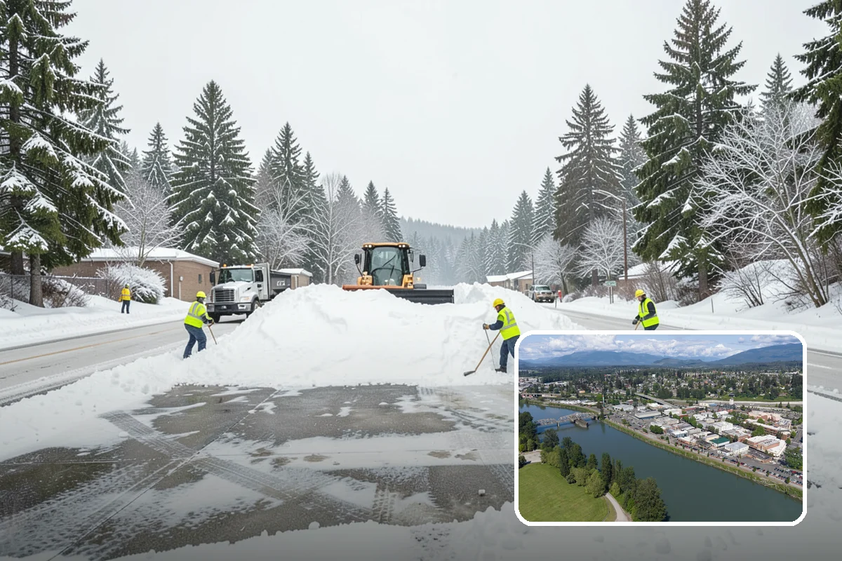 Boardwalk Snow Clearing in Mount Vernon, Skagit County, WA - Protects wood and composite decking from blade damage