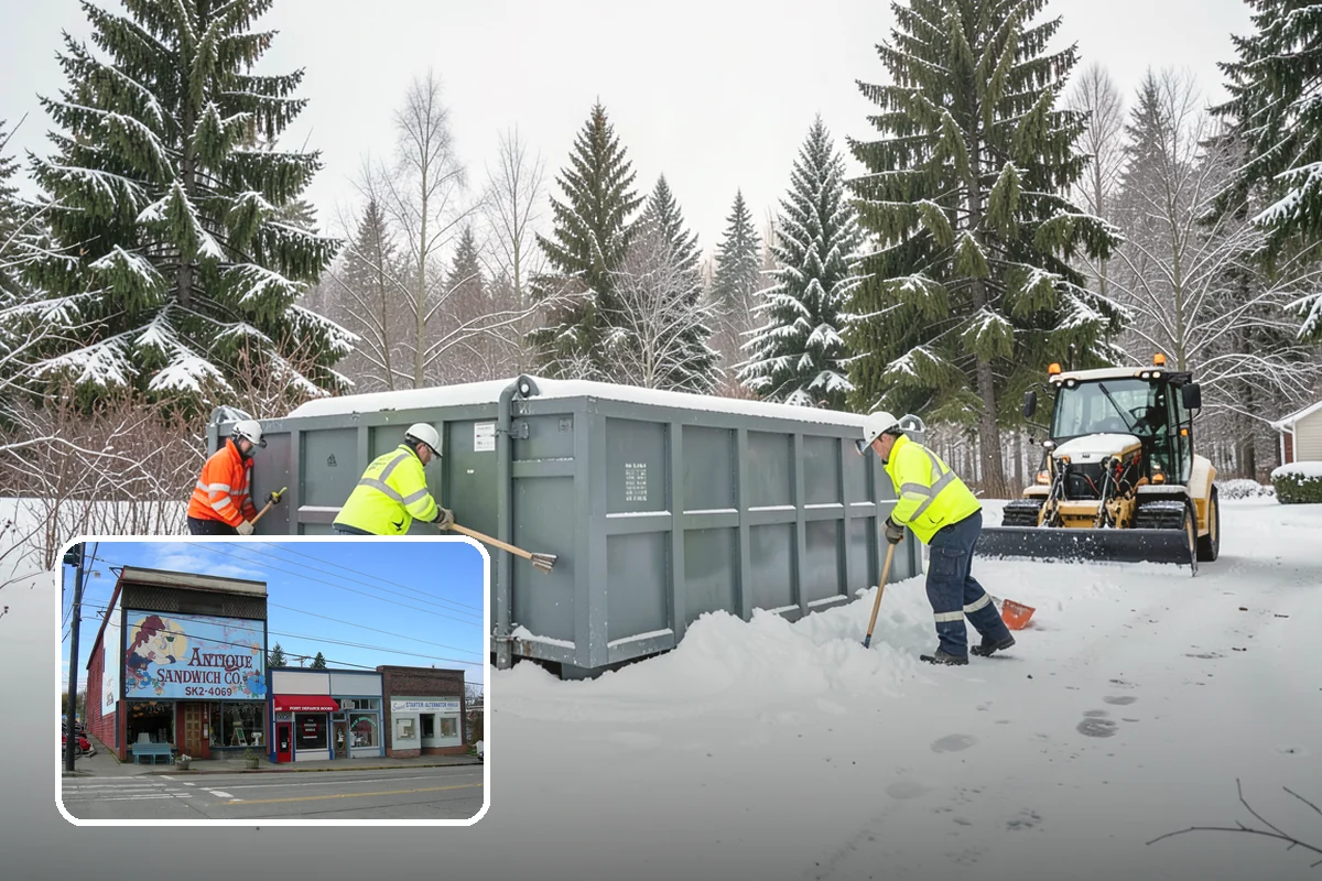 Boardwalk Snow Clearing in Ruston, Pierce County, WA - Protects wood and composite decking from blade damage