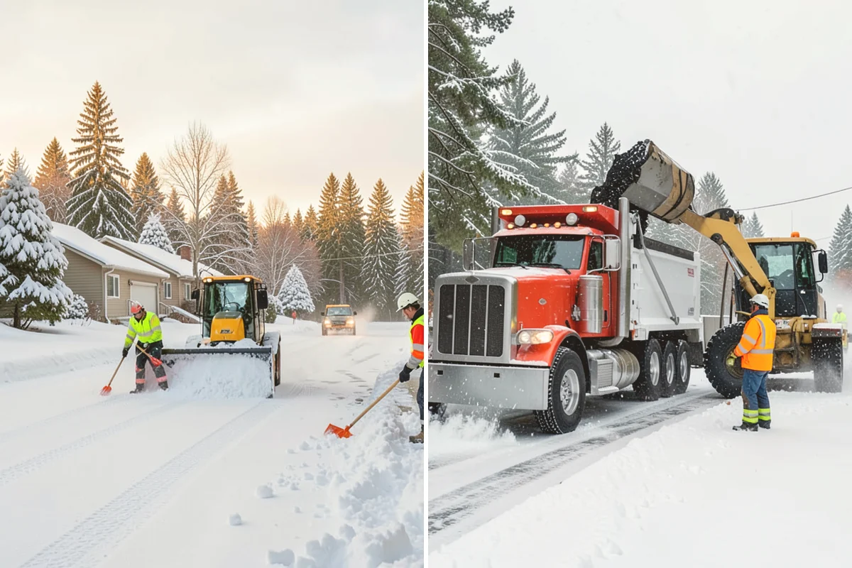 Boardwalk Snow Clearing in Snohomish, Snohomish County, WA - Clear the boardwalk by hand with poly-edge tools