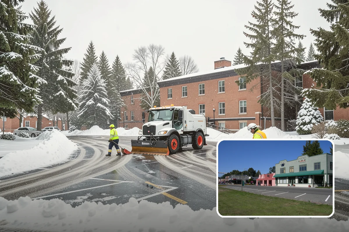 Boardwalk Snow Clearing in Snoqualmie, King County, WA - Protects wood and composite decking from blade damage