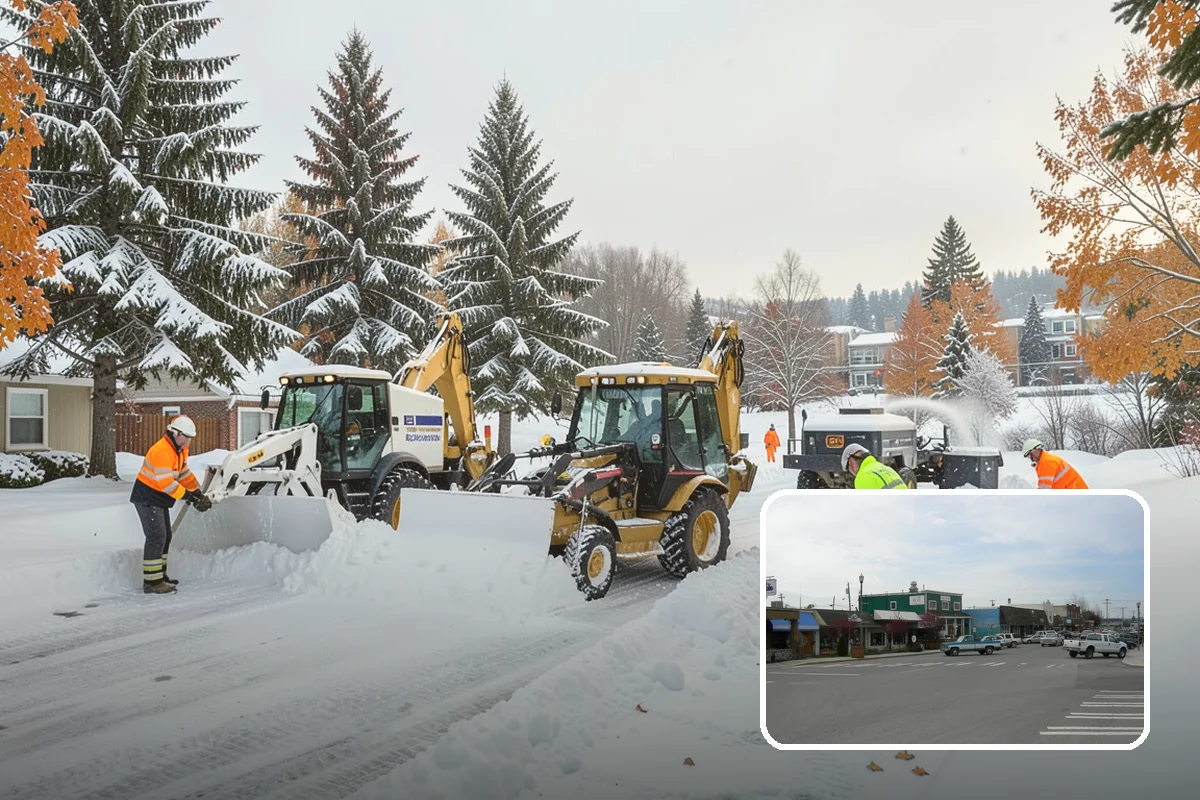 Boardwalk Snow Clearing in Stanwood, Snohomish County, WA - Protects wood and composite decking from blade damage
