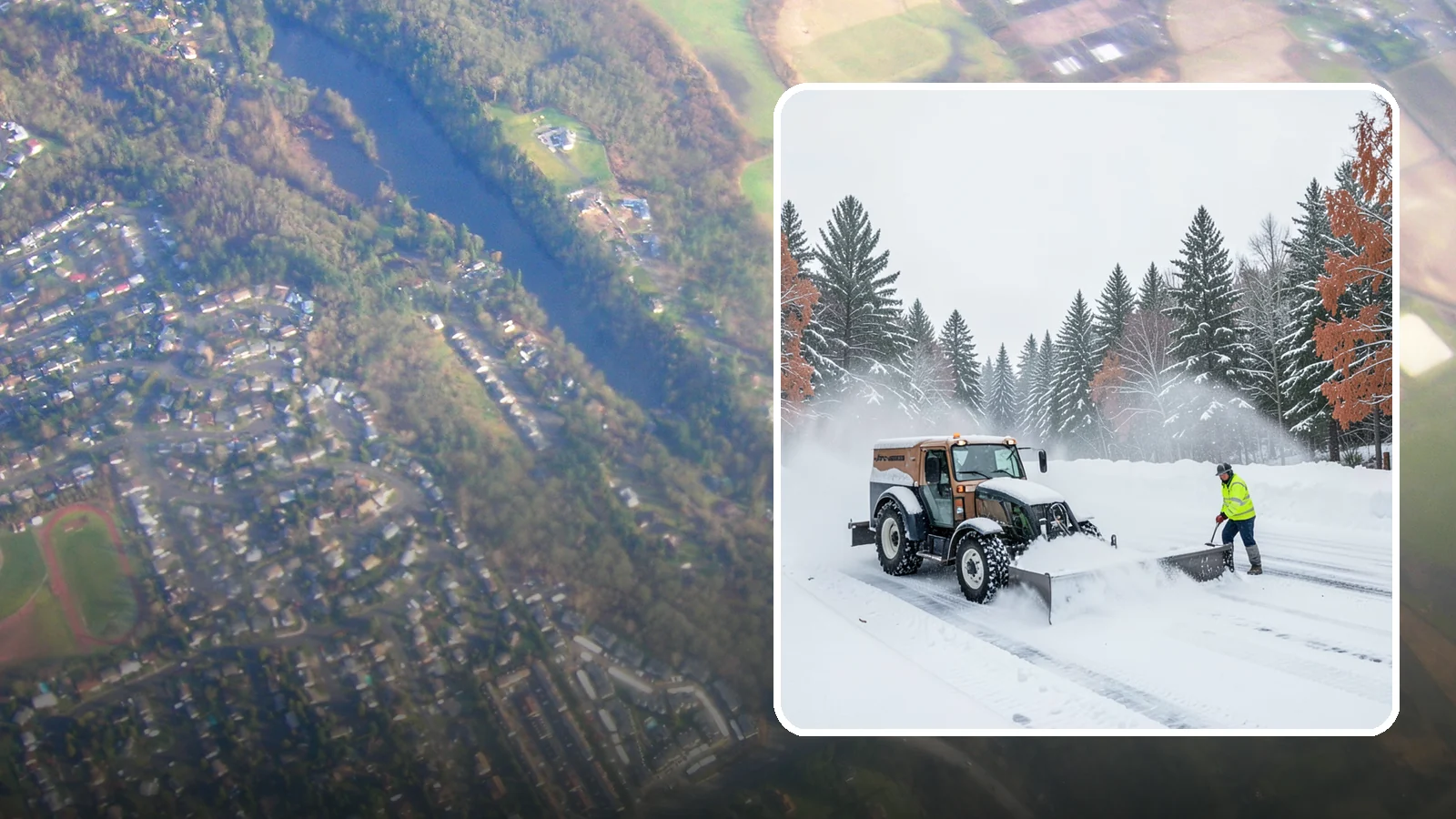 Box Plow Service in Algona, King County, WA - Our box plows clear large flat surfaces efficiently by containing and carrying heavy snow in each pass.
