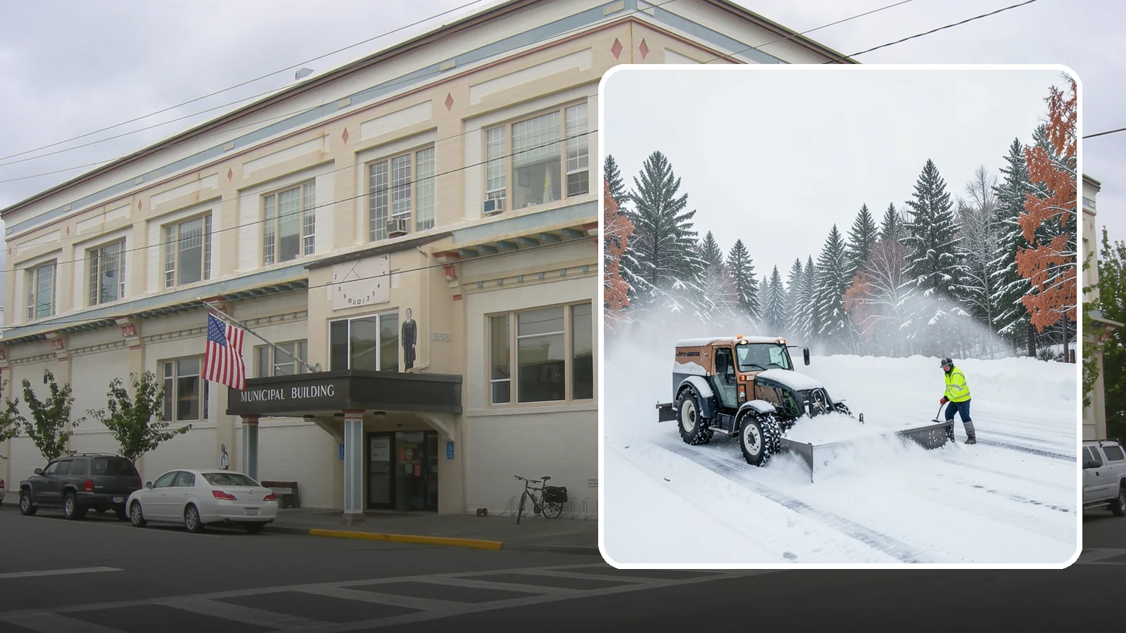 Box Plow Service in Anacortes, Skagit County, WA - Our box plows clear large flat surfaces efficiently by containing and carrying heavy snow in each pass.