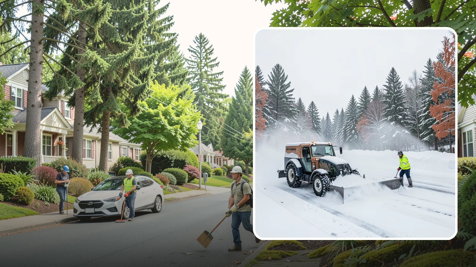 Box Plow Service in Beaux Arts Village, King County, WA - Our box plows clear large flat surfaces efficiently by containing and carrying heavy snow in each pass.