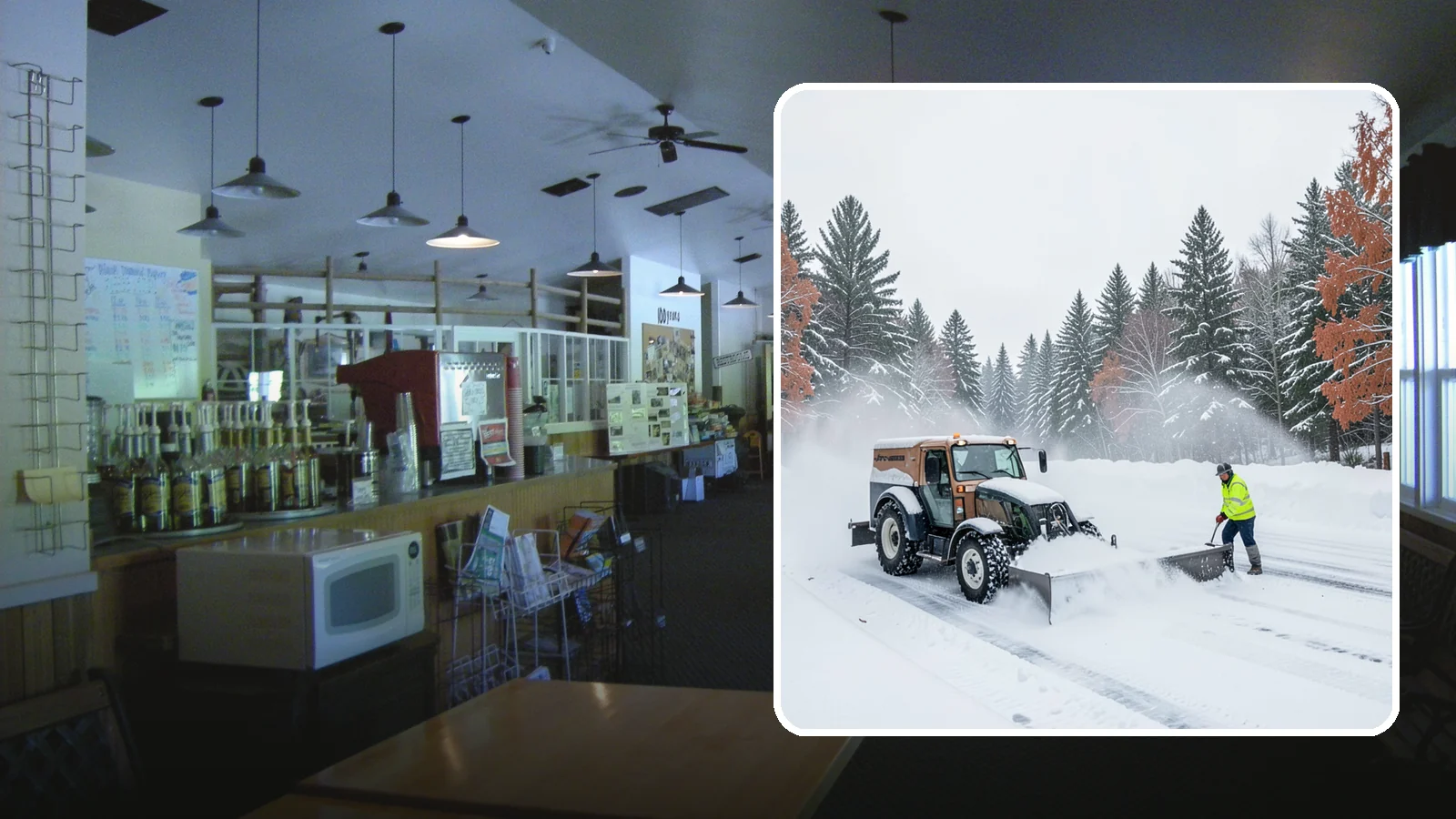 Box Plow Service in Black Diamond, King County, WA - Our box plows clear large flat surfaces efficiently by containing and carrying heavy snow in each pass.