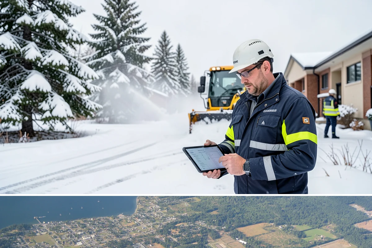 Box Plow Service in Coupeville, Island County, WA - Box plow service is used throughout the snow season, mainly December through February, on large paved commercial properties.