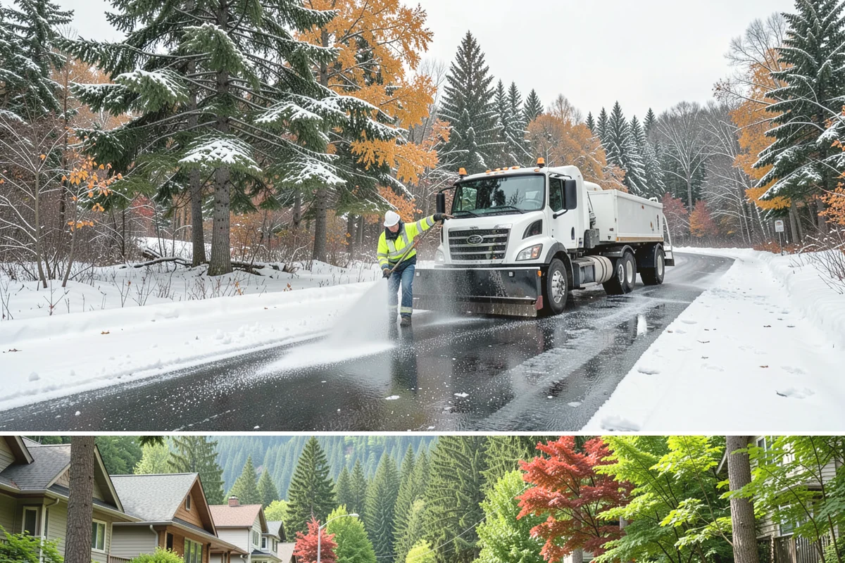 Box Plow Service in Darrington, Snohomish County, WA - Box plow service is used throughout the snow season, mainly December through February, on large paved commercial properties.