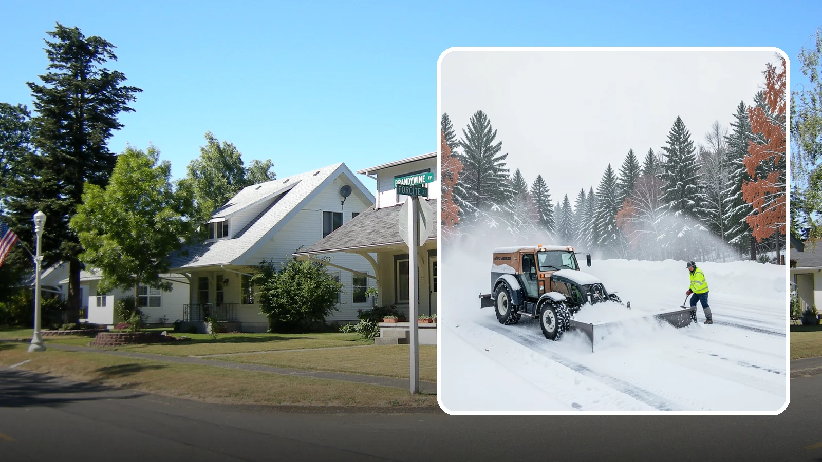 Box Plow Service in DuPont, Pierce County, WA - Our box plows clear large flat surfaces efficiently by containing and carrying heavy snow in each pass.