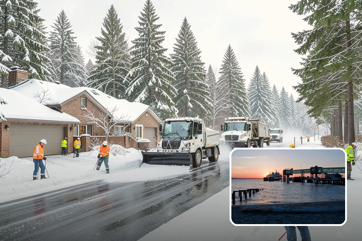 Box Plow Service in Edmonds, Snohomish County, WA - Enclosed design that carries maximum snow per pass