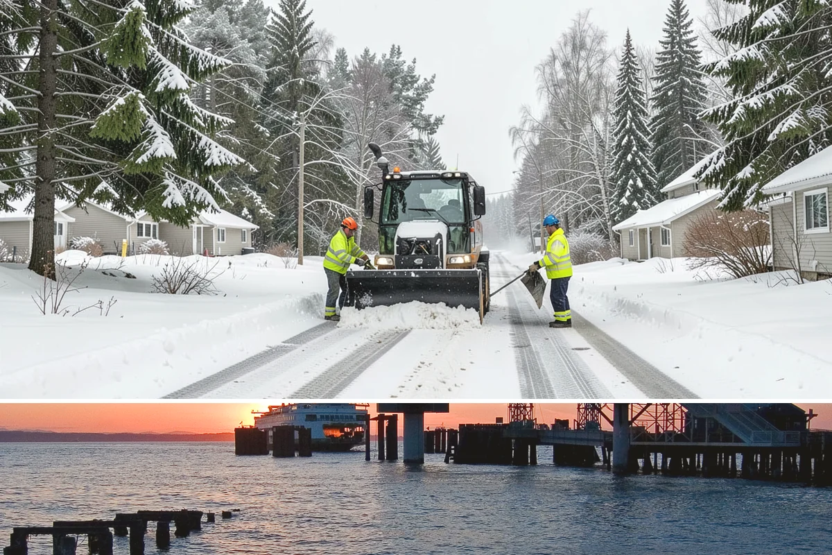 Box Plow Service in Edmonds, Snohomish County, WA - Box plow service is used throughout the snow season, mainly December through February, on large paved commercial properties.