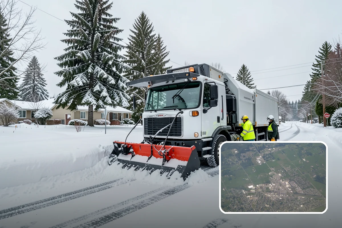 Box Plow Service in Enumclaw, King County, WA - Enclosed design that carries maximum snow per pass
