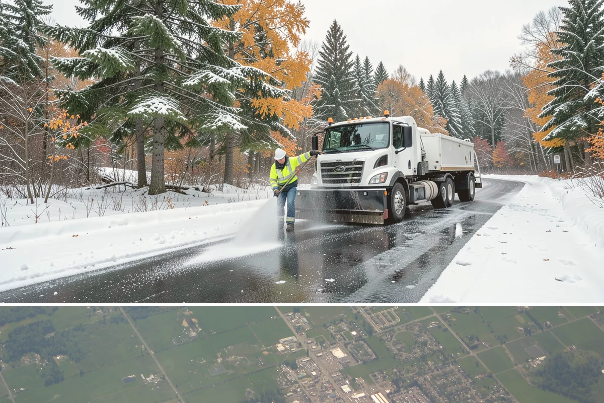 Box Plow Service in Enumclaw, King County, WA - Box plow service is used throughout the snow season, mainly December through February, on large paved commercial properties.