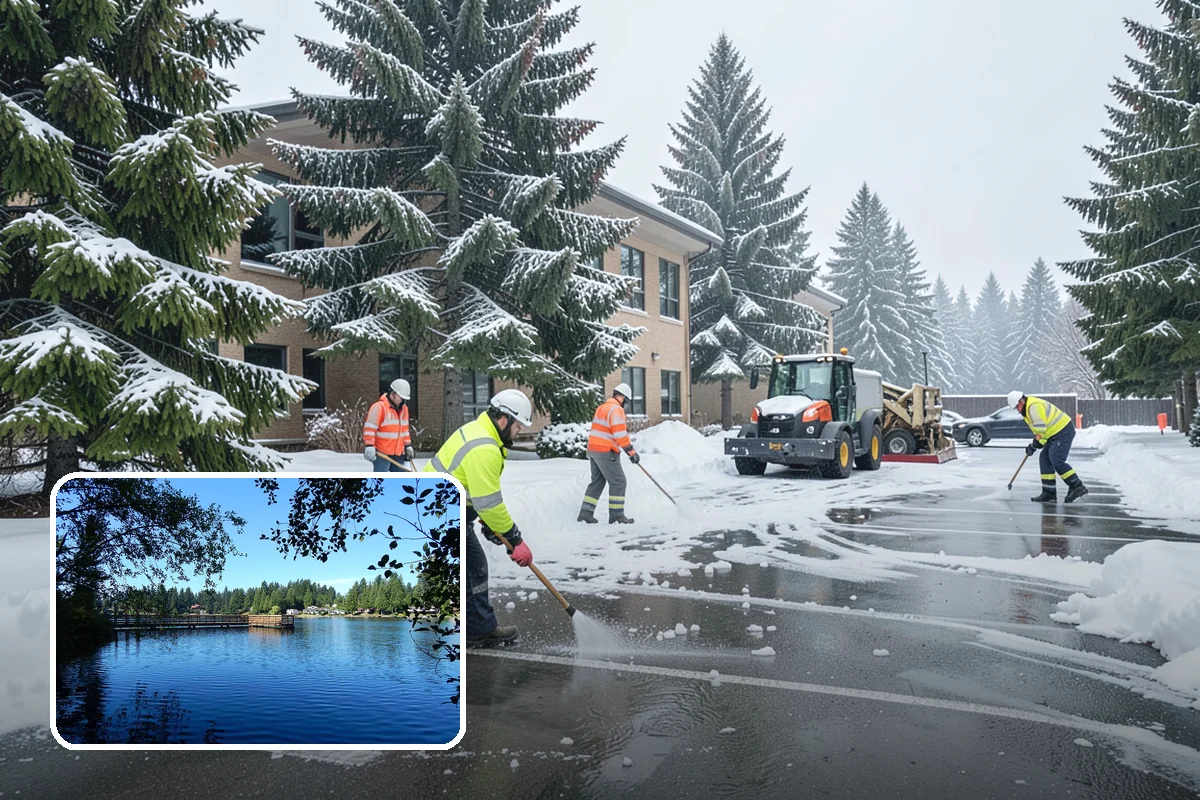 Box Plow Service in Federal Way, King County, WA - Enclosed design that carries maximum snow per pass